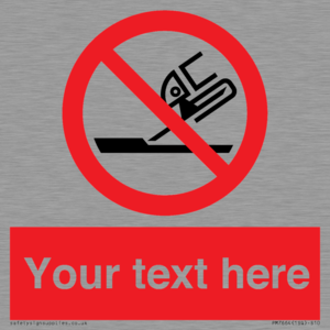 Custom prohibition Do not use for face grinding